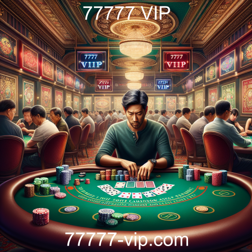 A Emoção do Pôquer no 77777 VIP